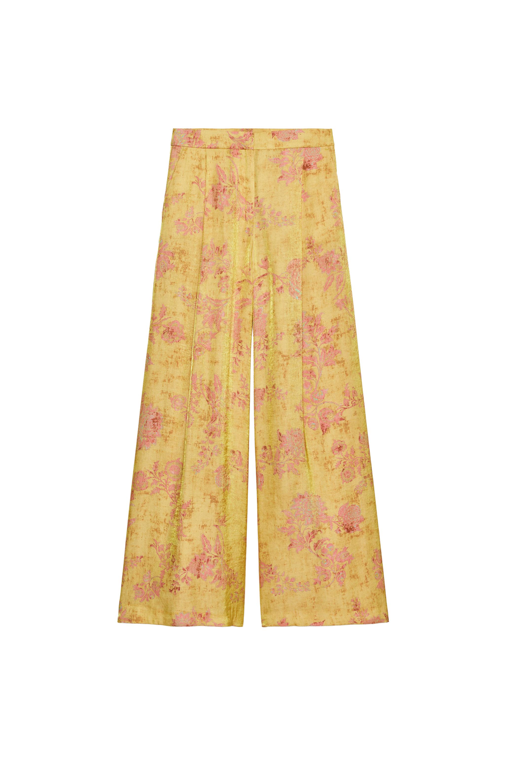 PANTALON PALAZZO À IMPRIMÉ FLORAL
